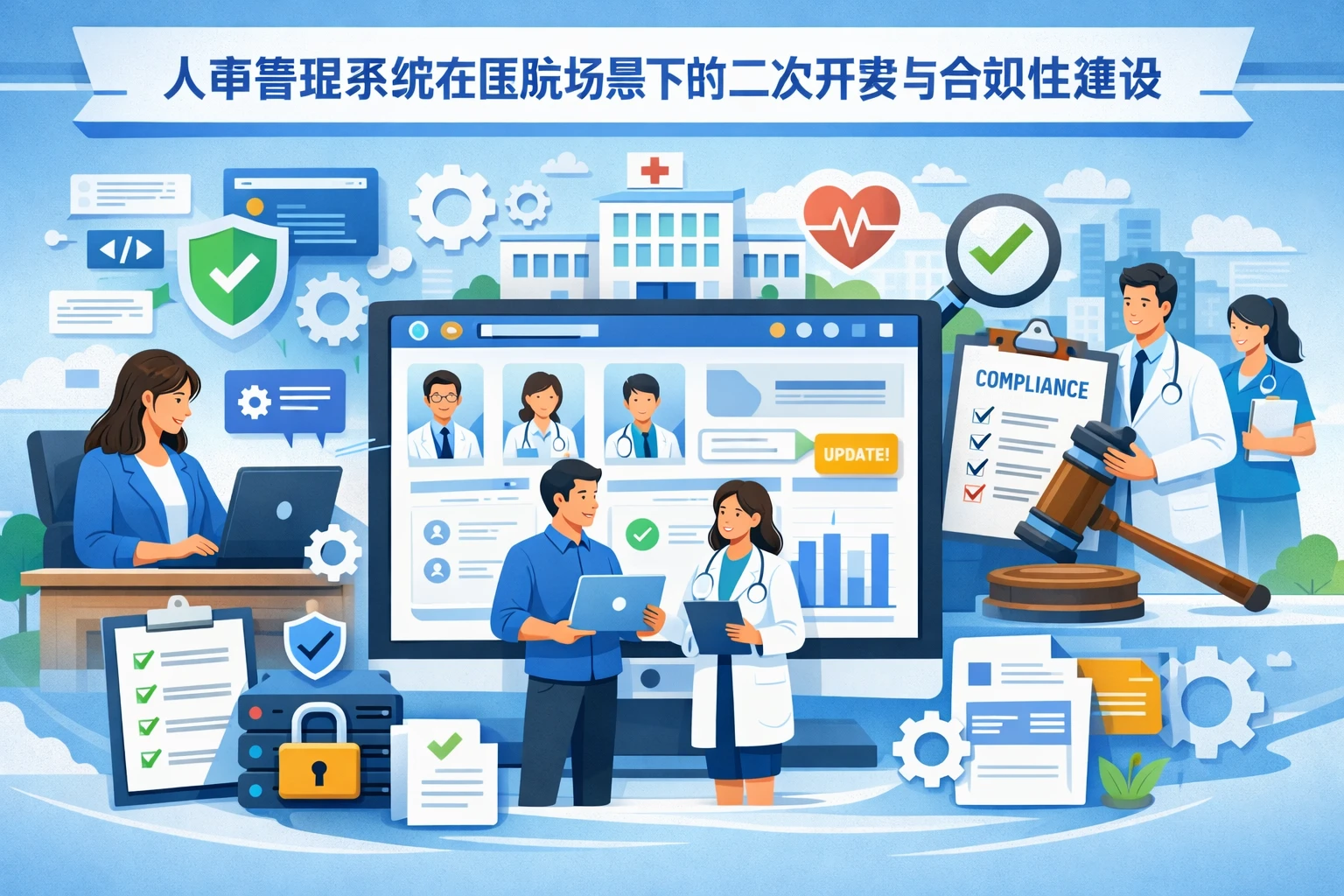 人事管理系统在医院场景下的二次开发与合规性建设