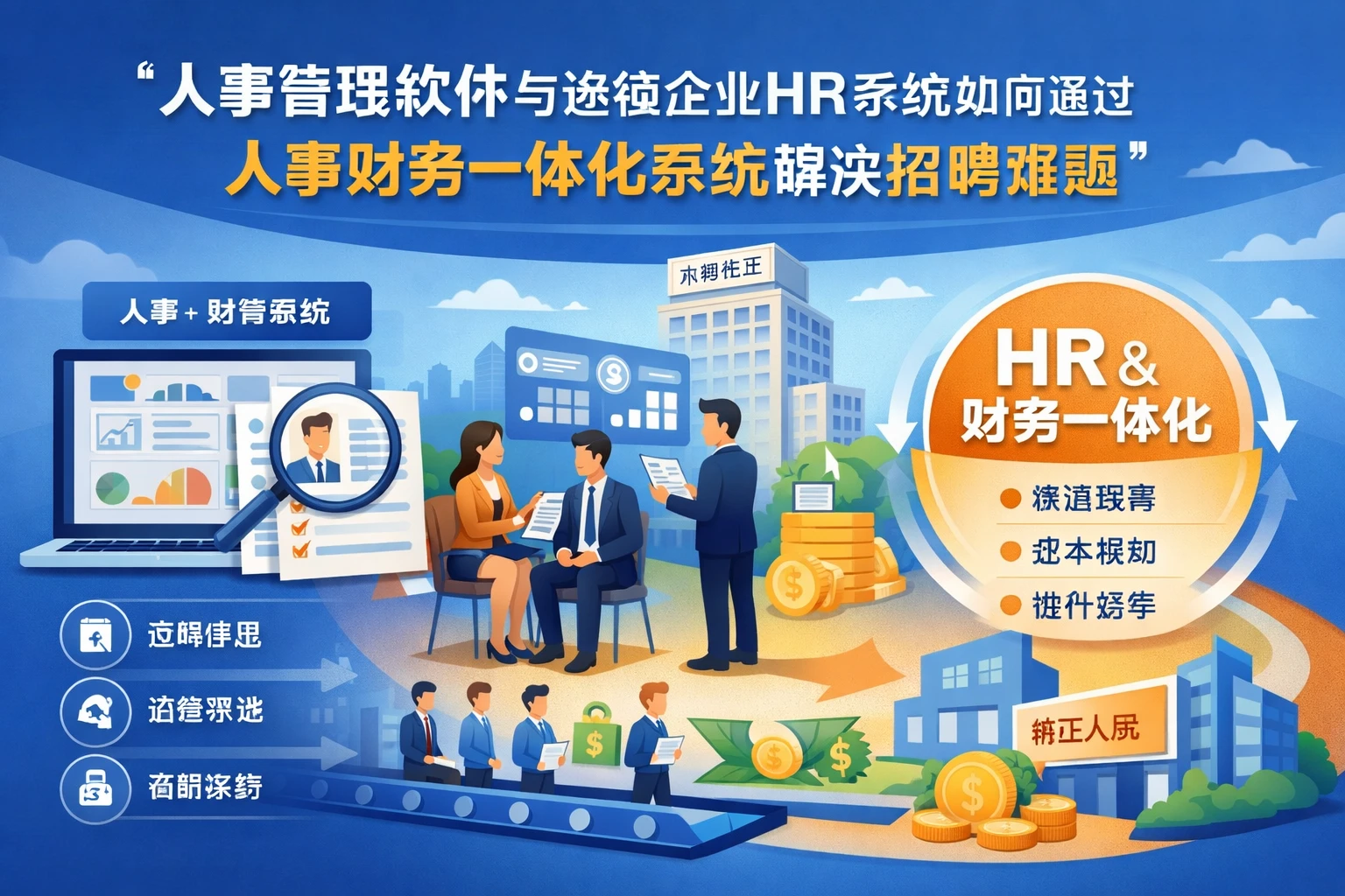 人事管理软件与连锁企业HR系统如何通过人事财务一体化系统解决招聘难题