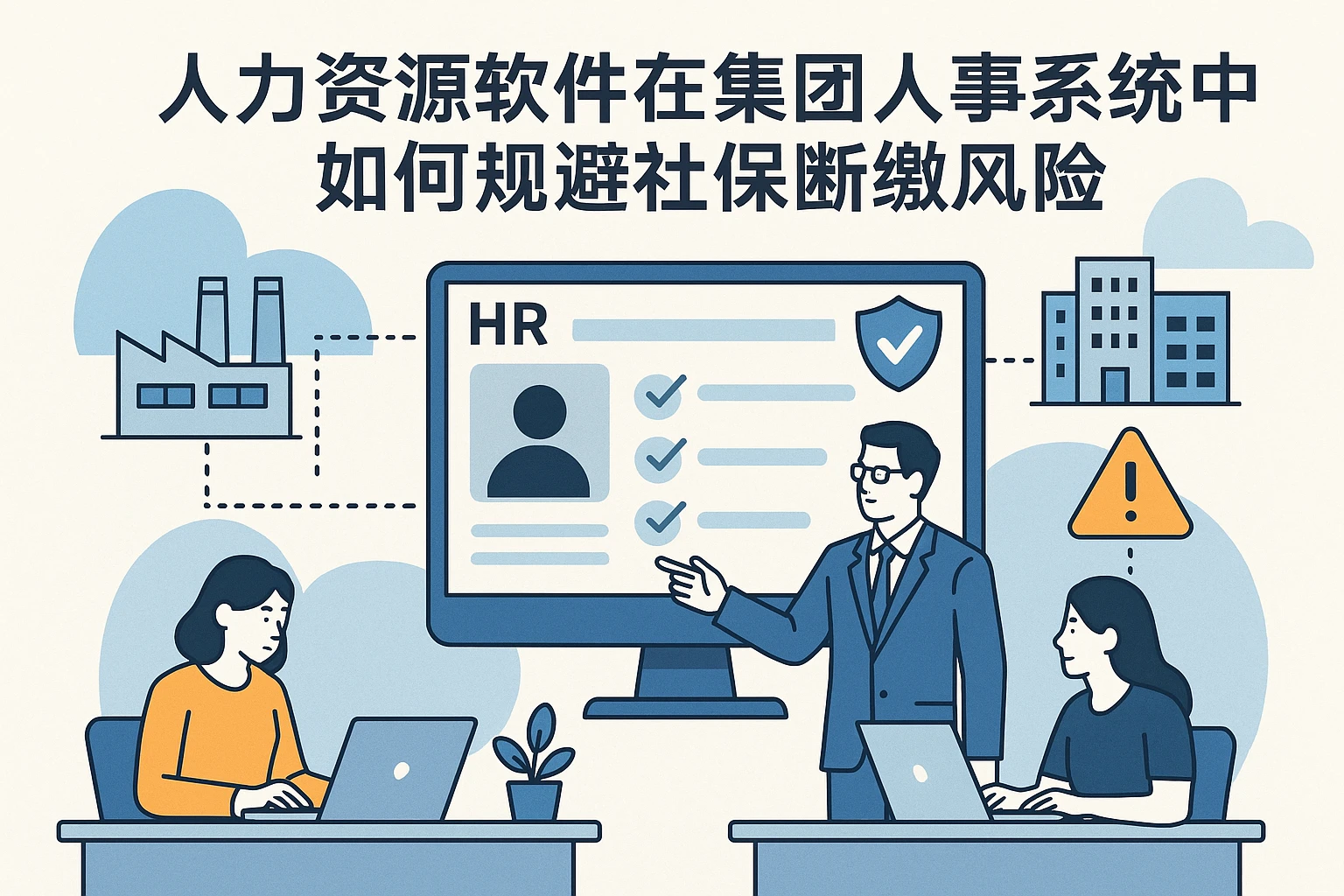 人力资源软件在集团人事系统中如何规避社保断缴风险