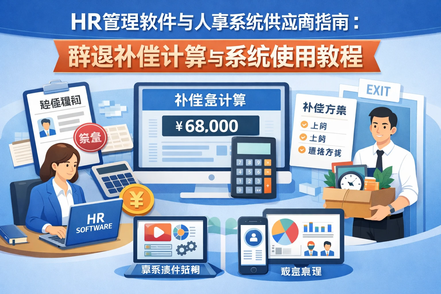 HR管理软件与人事系统供应商指南：辞退补偿计算与系统使用教程