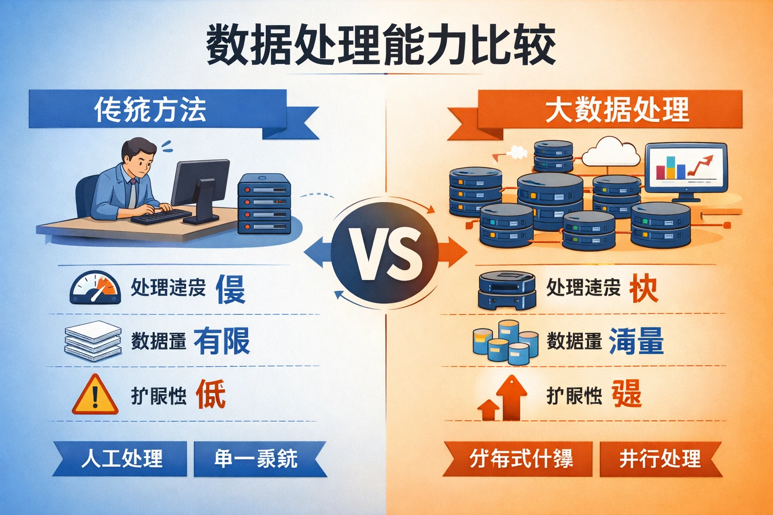 数据处理能力比较