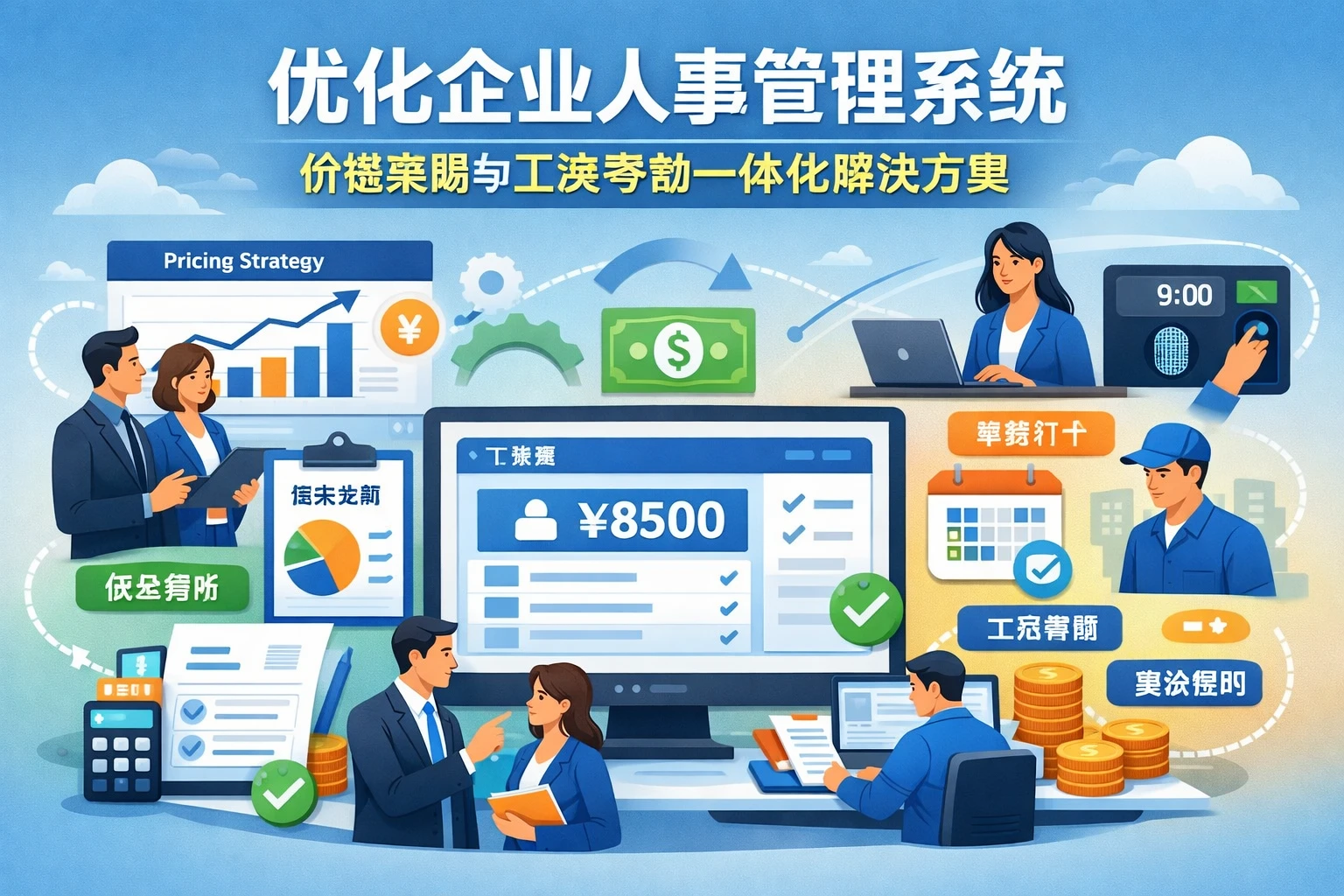 优化企业人事管理系统：价格策略与工资考勤一体化解决方案