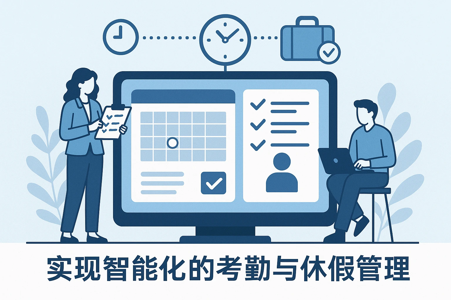 实现智能化的考勤与休假管理