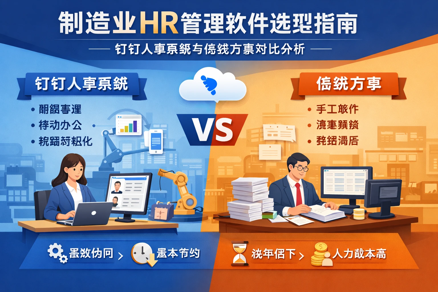 制造业HR管理软件选型指南：钉钉人事系统与传统方案对比分析