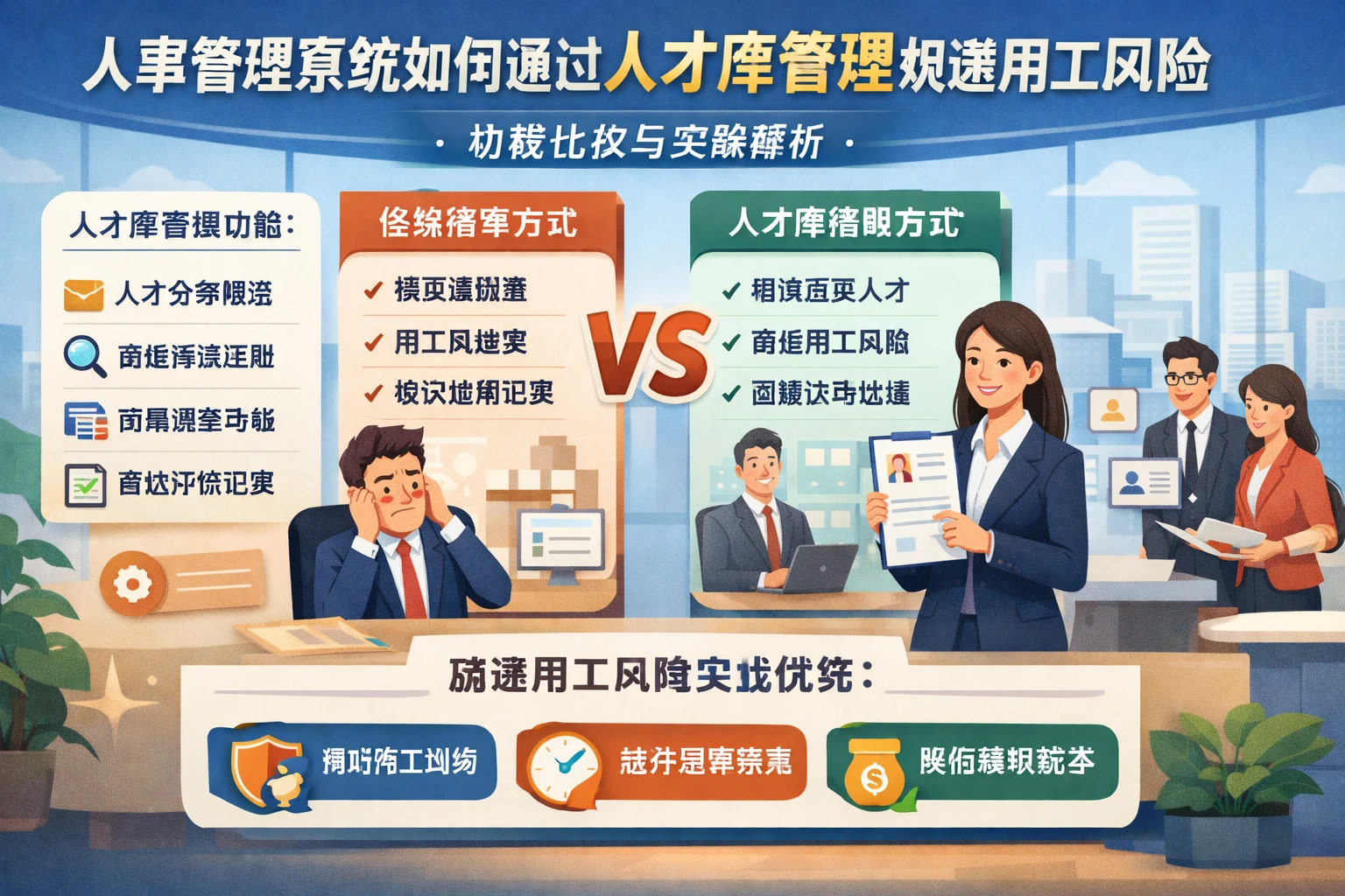 人事管理系统如何通过人才库管理规避用工风险：功能比较与实战解析