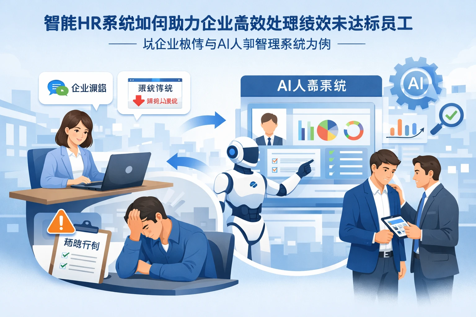 智能HR系统如何助力企业高效处理绩效未达标员工——以企业微信与AI人事管理系统为例
