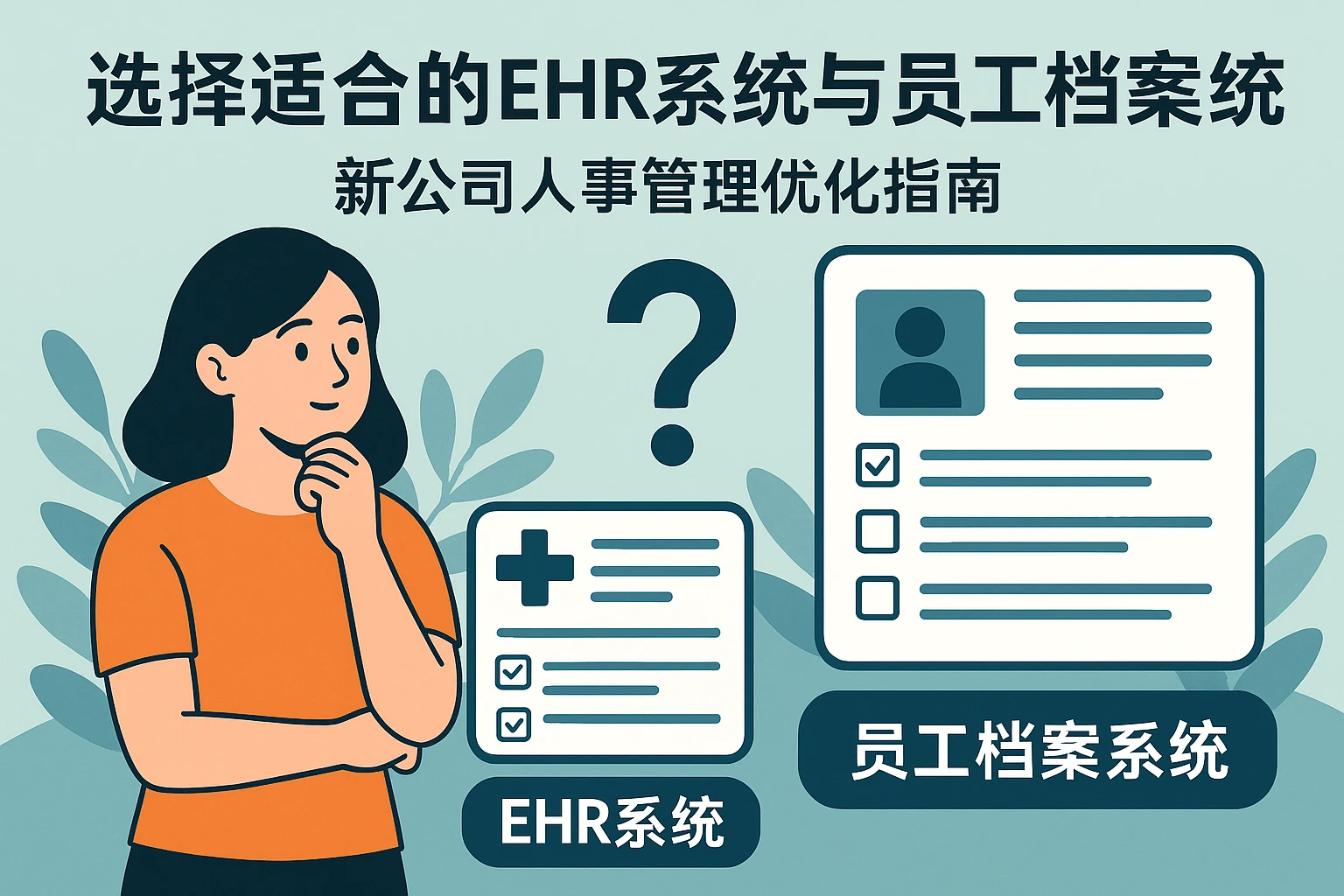 选择适合的EHR系统与员工档案系统：新公司人事管理优化指南