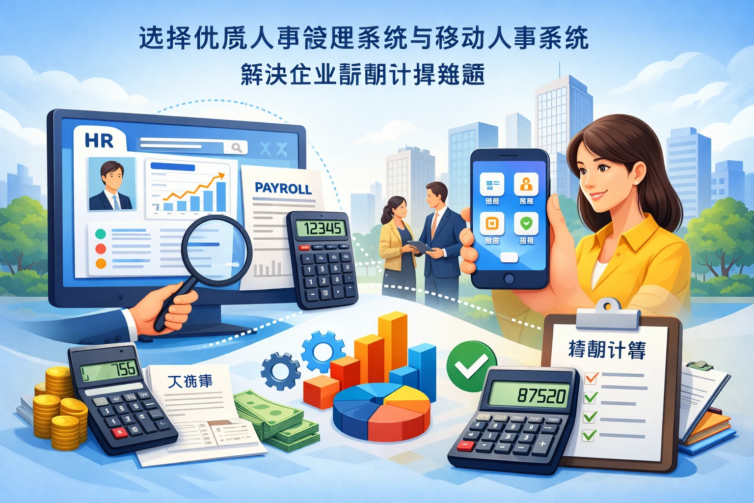 选择优质人事管理系统与移动人事系统，解决企业薪酬计算难题