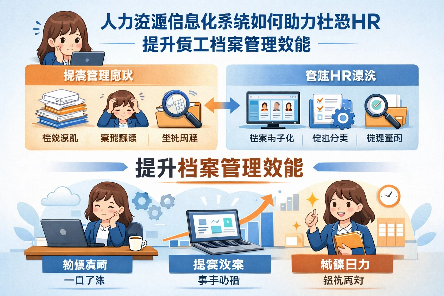 人力资源信息化系统如何助力社恐HR提升员工档案管理效能