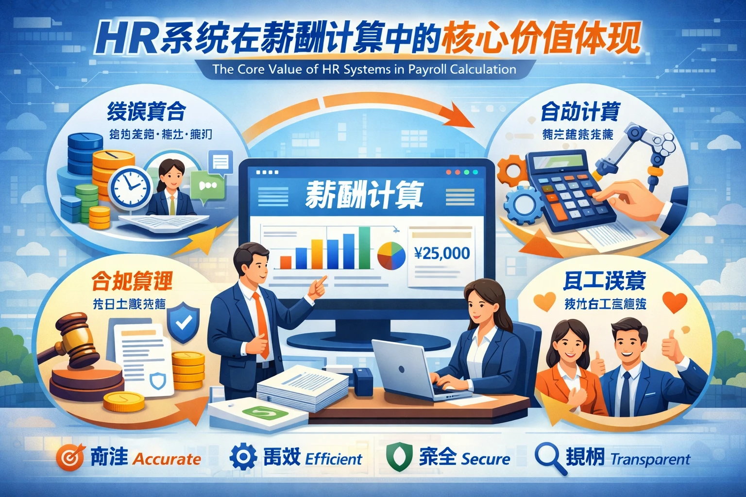HR系统在薪酬计算中的核心价值体现