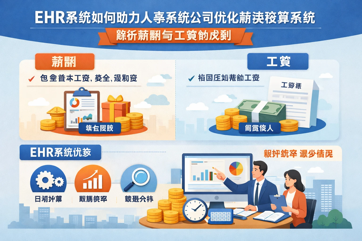 ehr系统如何助力人事系统公司优化薪资核算系统：解析薪酬与工资的区别