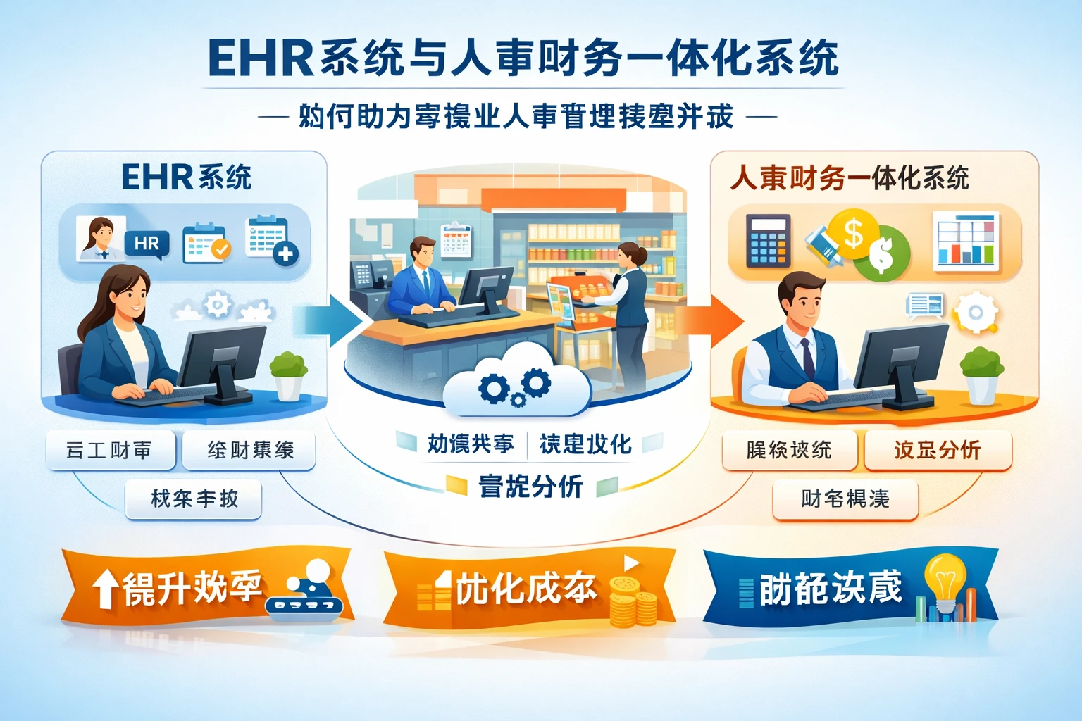 EHR系统与人事财务一体化系统如何助力零售业人事管理转型升级