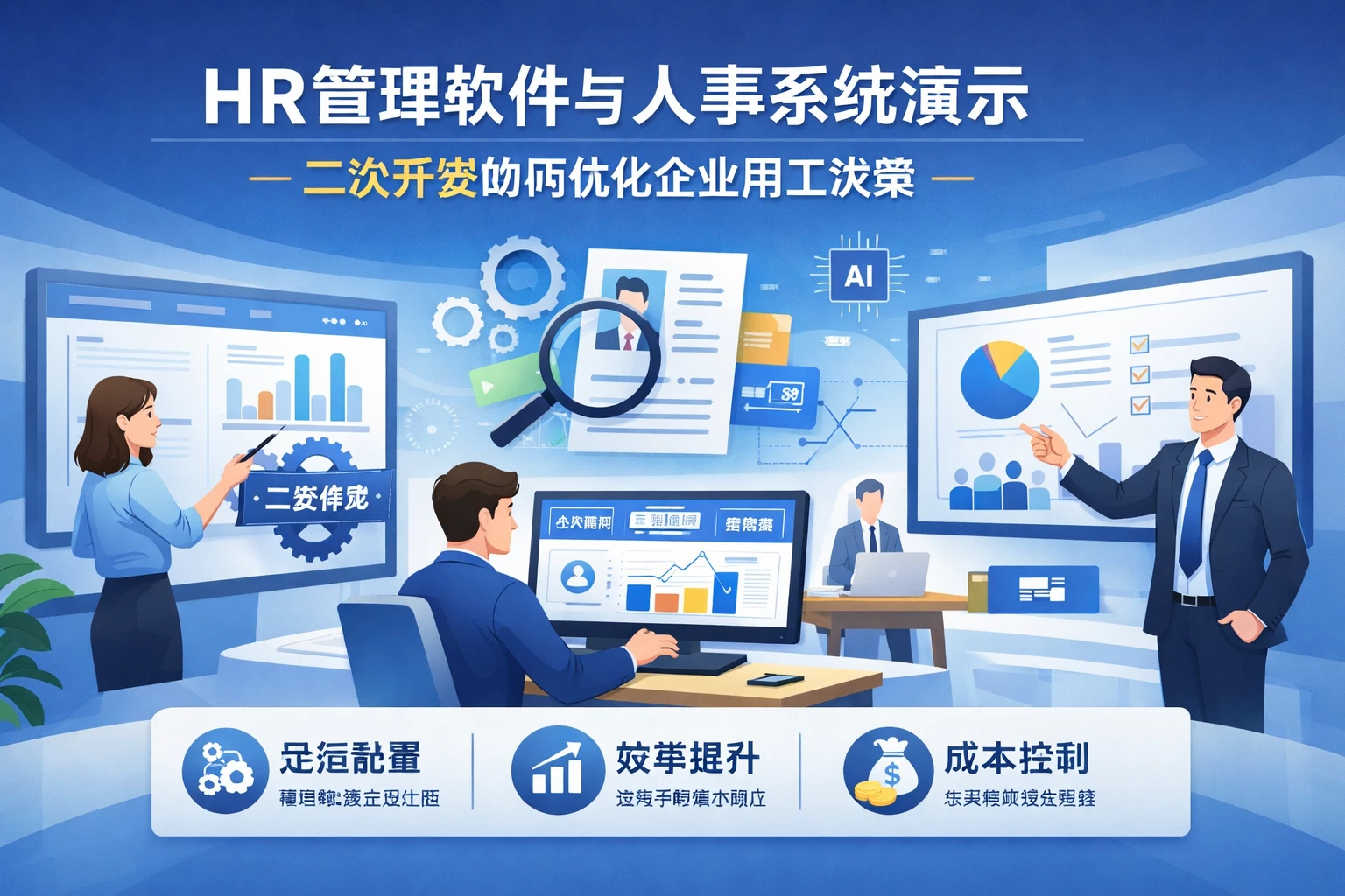HR管理软件与人事系统演示:二次开发如何优化企业用工决策