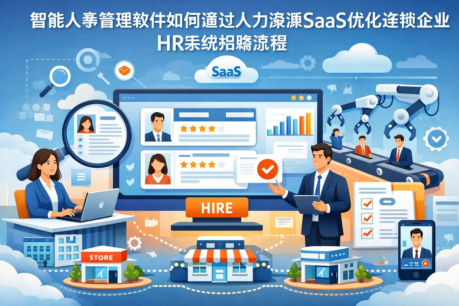 智能人事管理软件如何通过人力资源SaaS优化连锁企业HR系统招聘流程