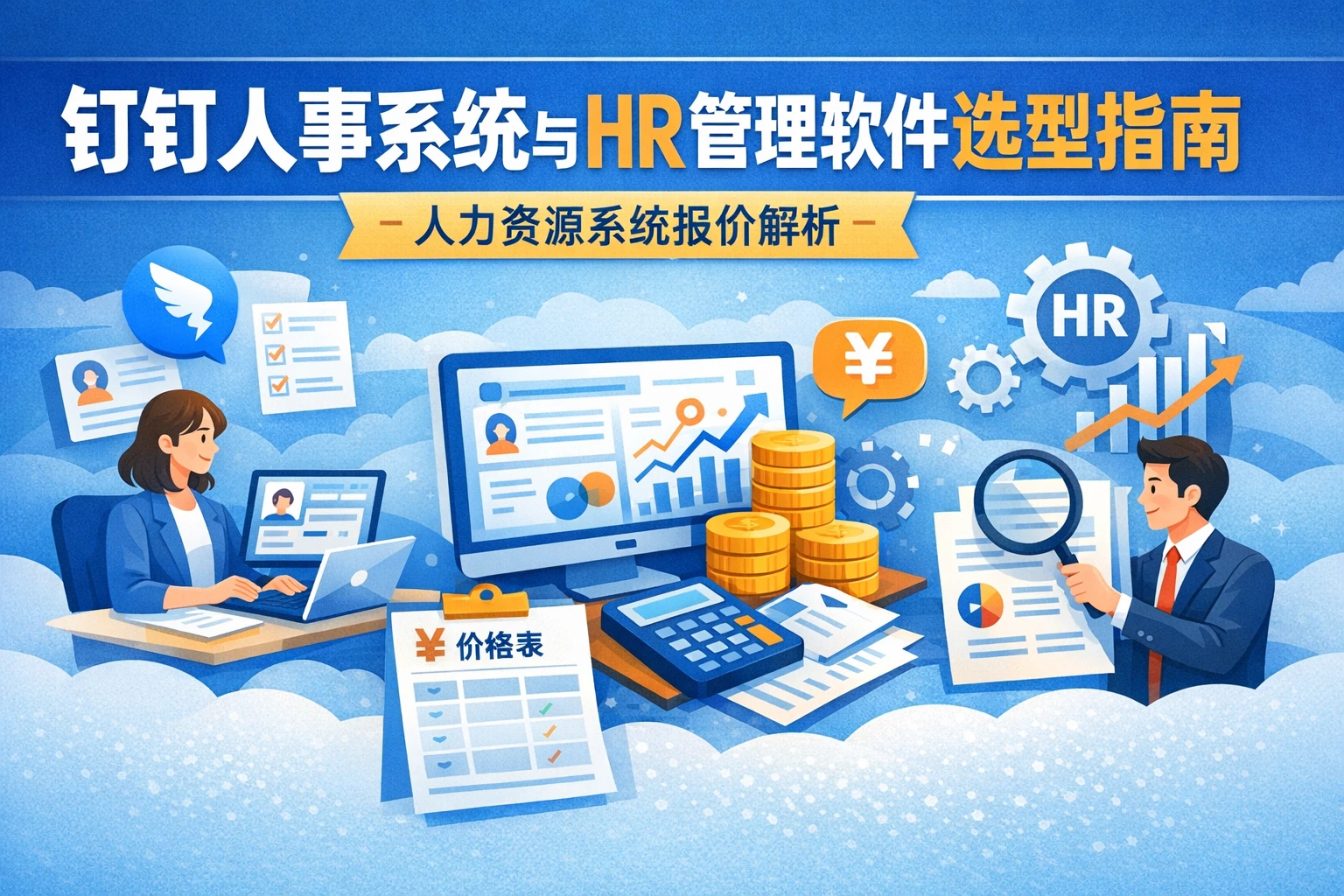 钉钉人事系统与HR管理软件选型指南：人力资源系统报价解析