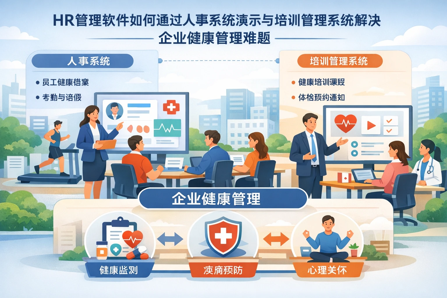 HR管理软件如何通过人事系统演示与培训管理系统解决企业健康管理难题