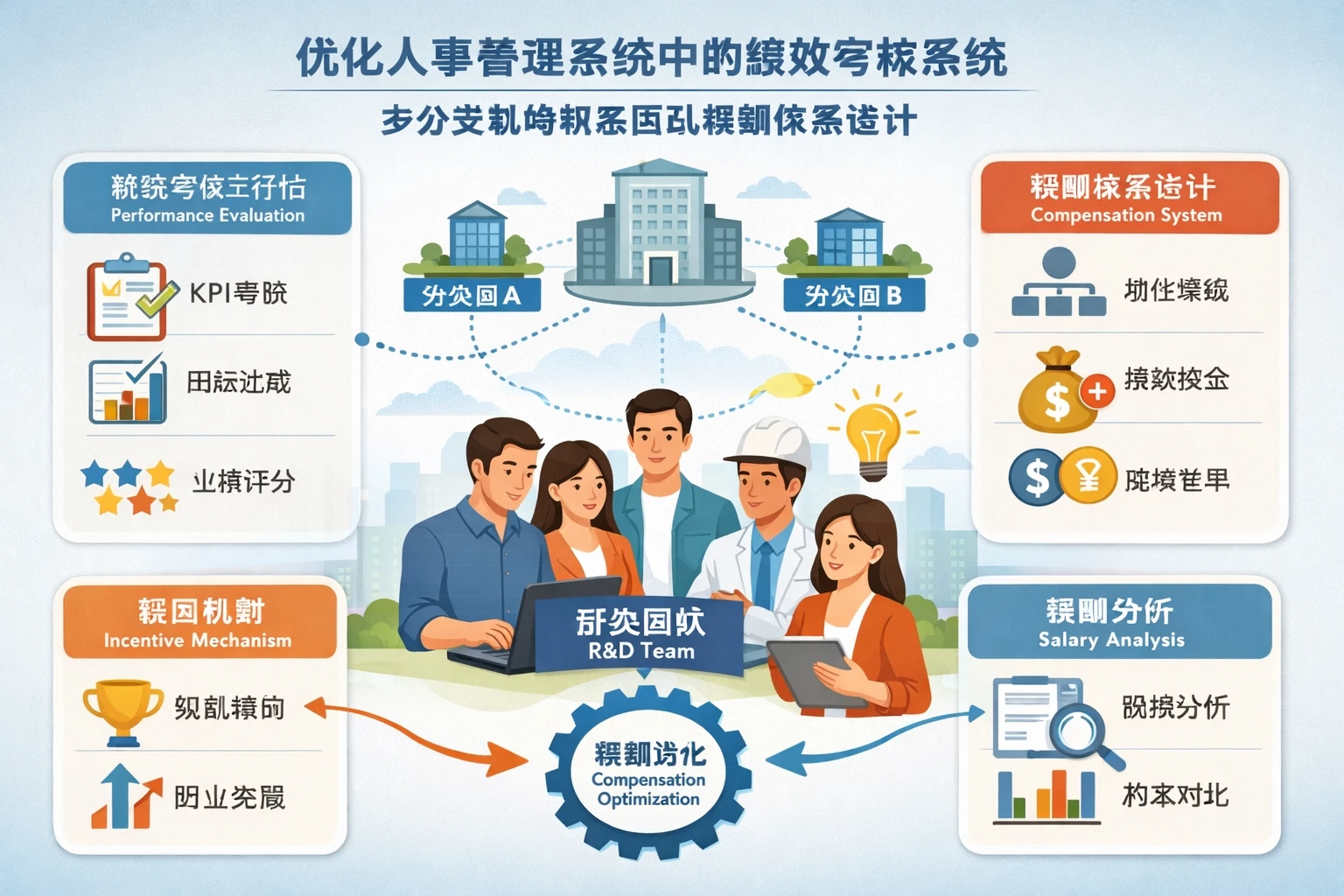 优化人事管理系统中的绩效考核系统：多分支机构研发团队薪酬体系设计