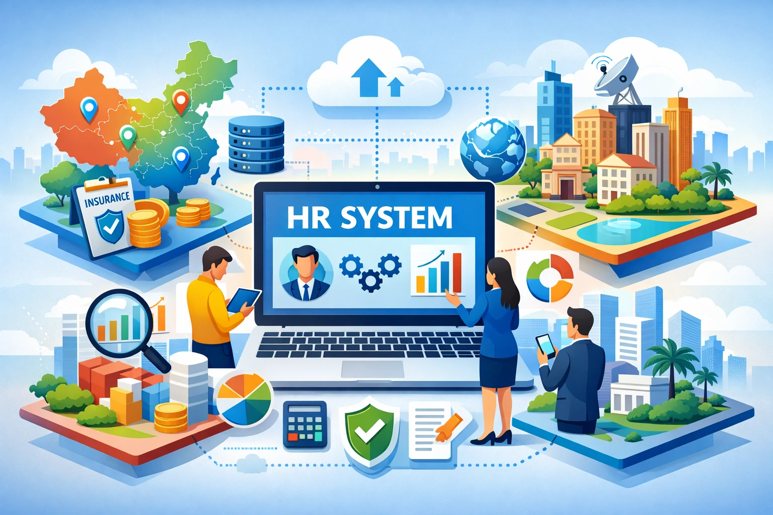 HR系统在跨地区社保管理中的技术支持