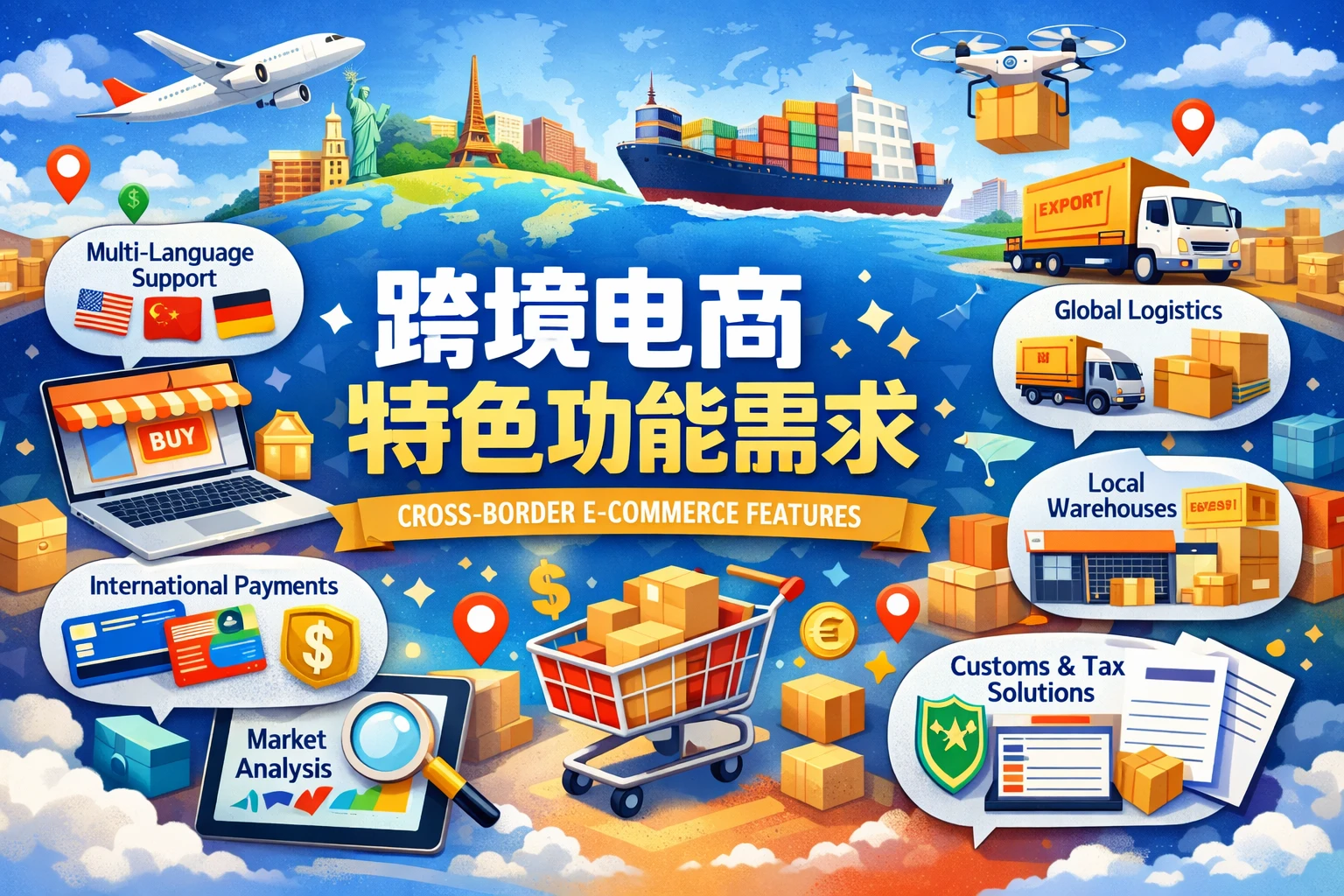 跨境电商特色功能需求