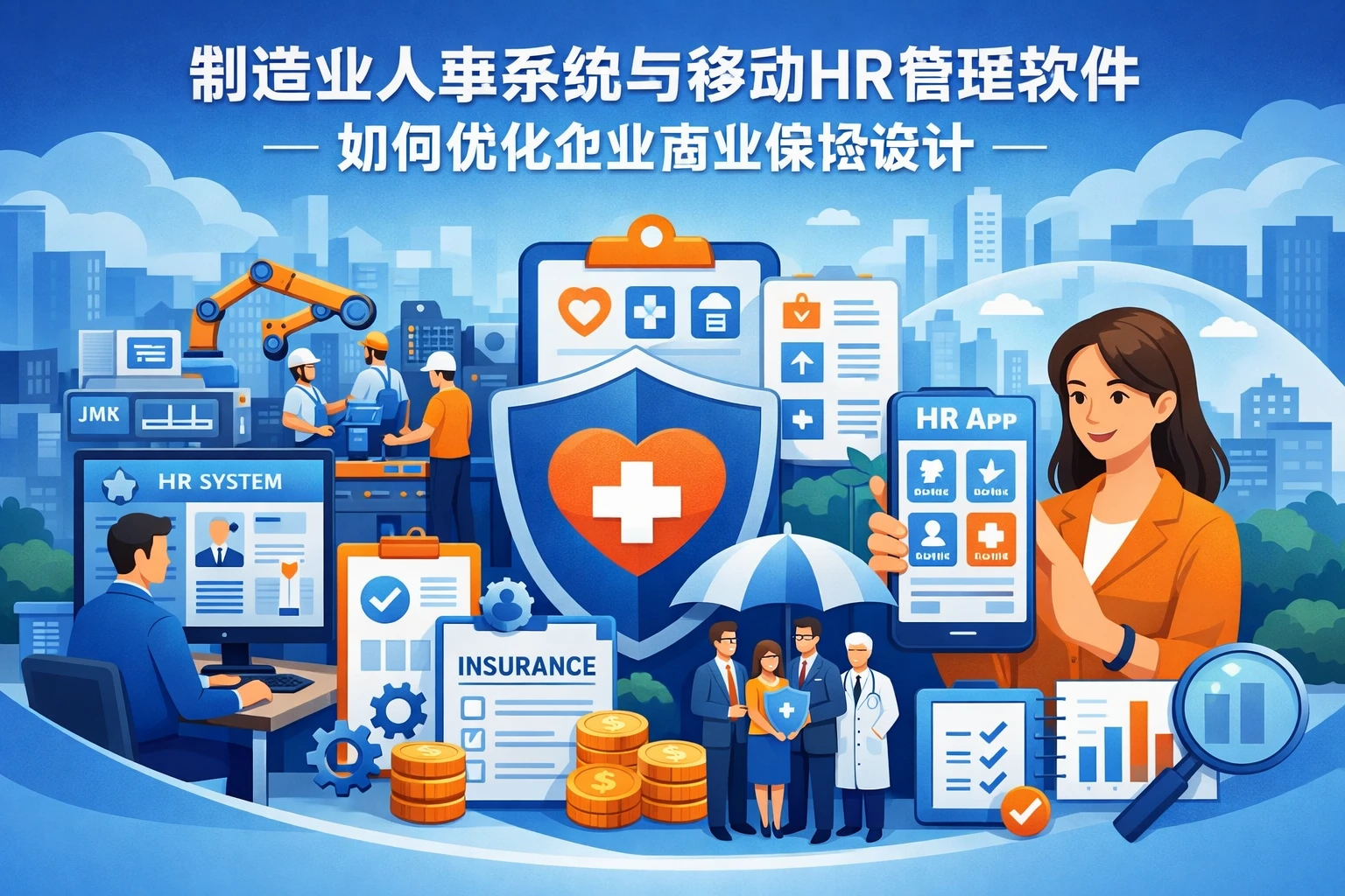 制造业人事系统与移动HR管理软件如何优化企业商业保险设计