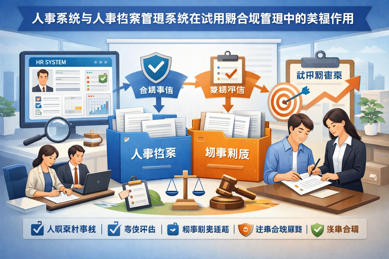 人事系统与人事档案管理系统在试用期合规管理中的关键作用