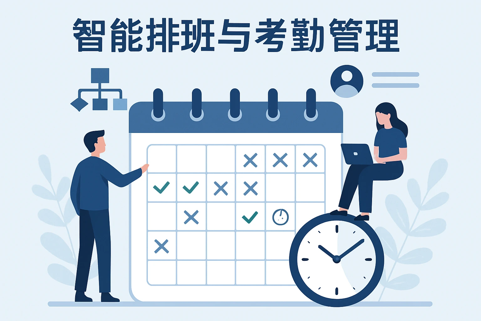智能排班与考勤管理