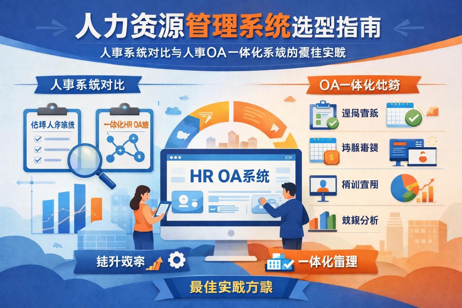 人力资源管理系统选型指南：人事系统对比与人事OA一体化系统的最佳实践