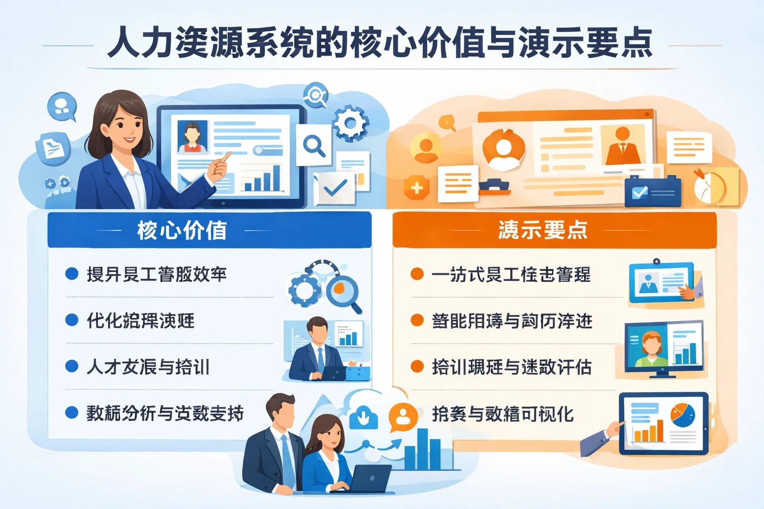 人力资源系统的核心价值与演示要点