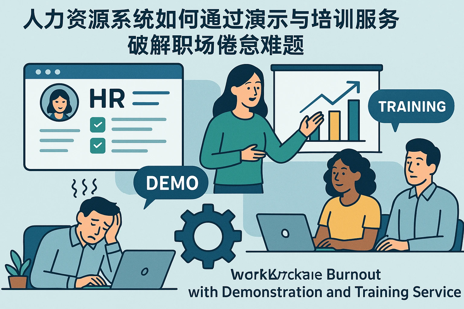 人力资源系统如何通过演示与培训服务破解职场倦怠难题