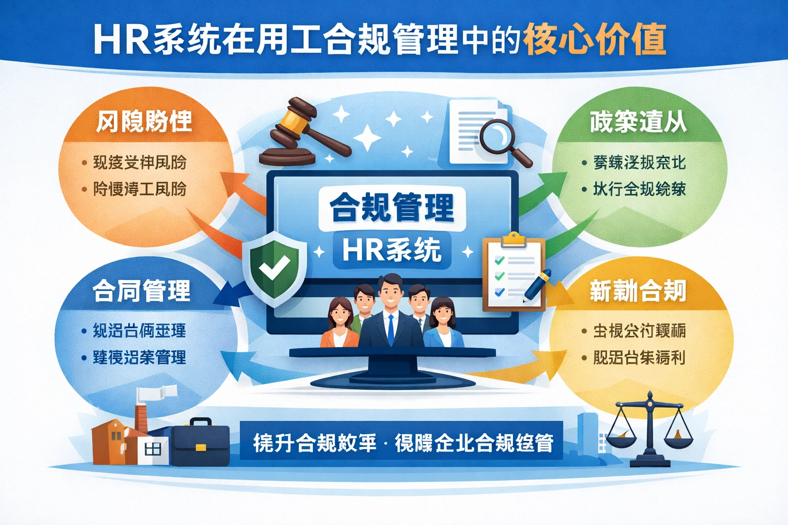 HR系统在用工合规管理中的核心价值