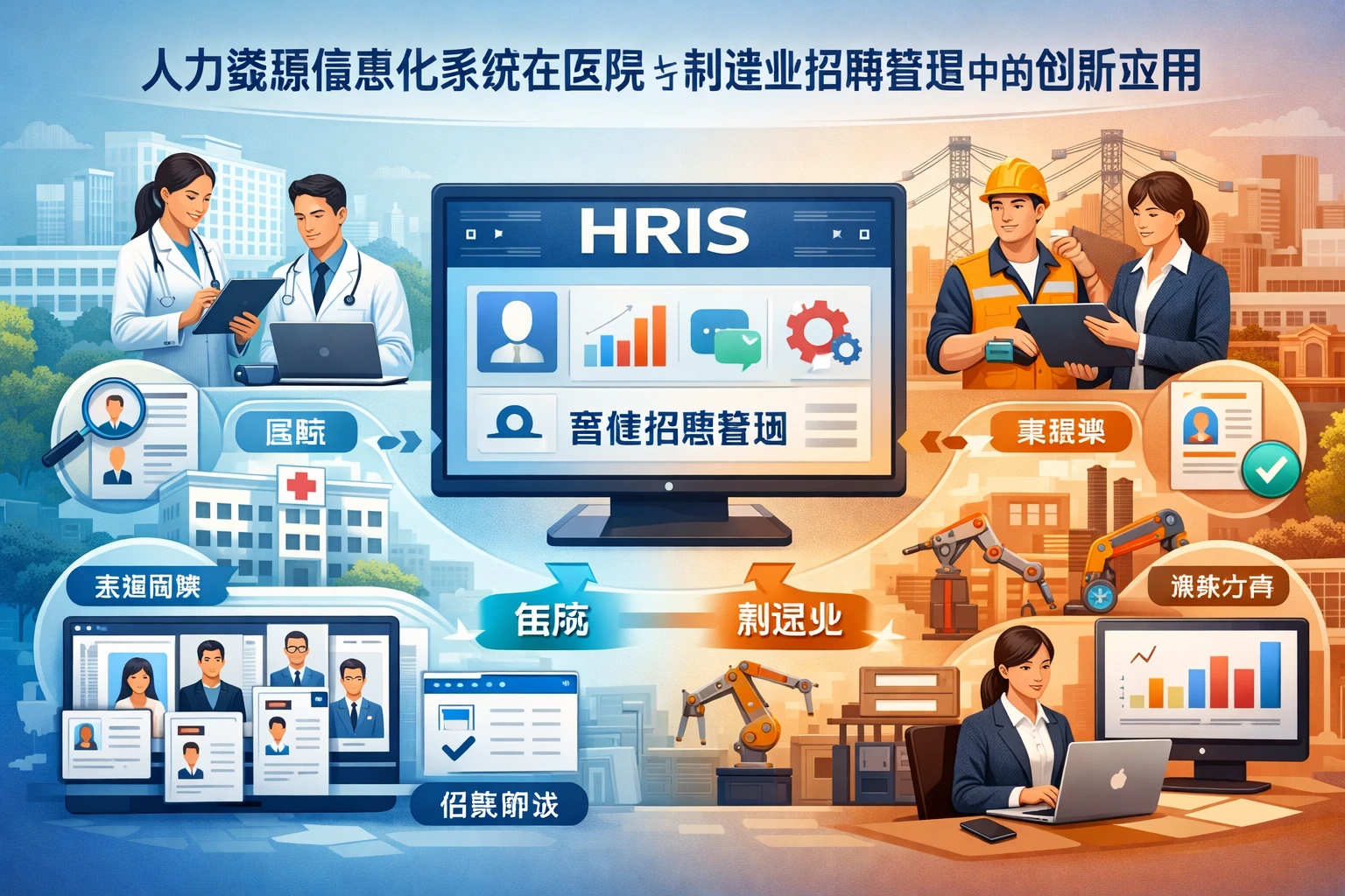 人力资源信息化系统在医院与制造业招聘管理中的创新应用