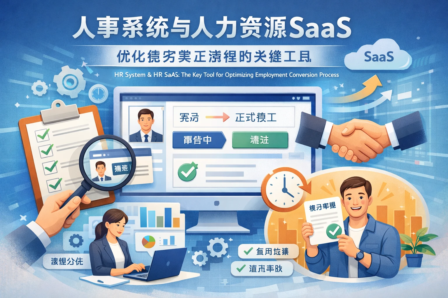 人事系统与人力资源SaaS：优化劳务转正流程的关键工具