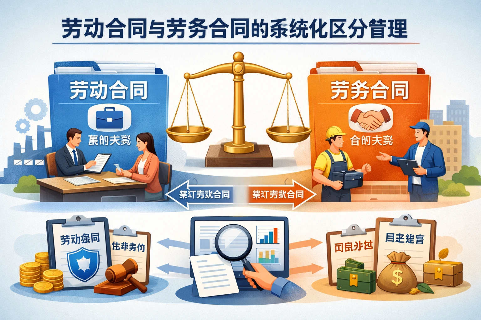劳动合同与劳务合同的系统化区分管理
