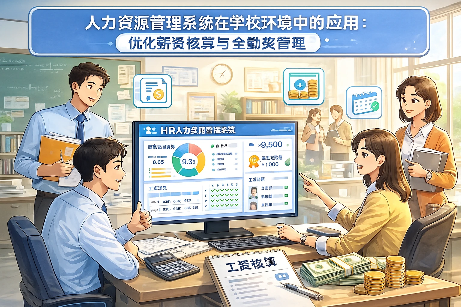 人力资源管理系统在学校环境中的应用：优化薪资核算与全勤奖管理