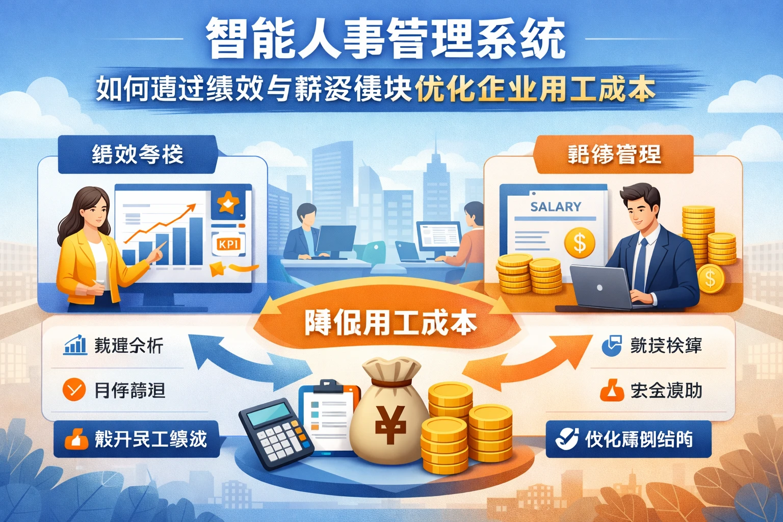 智能人事管理系统如何通过绩效与薪资模块优化企业用工成本