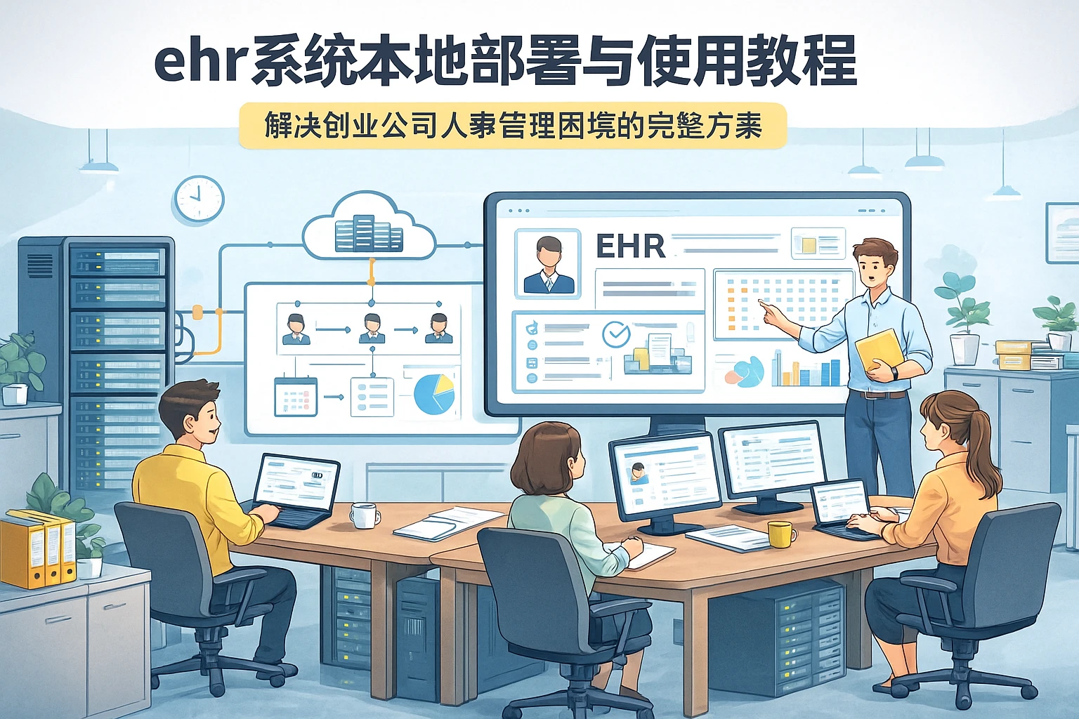 ehr系统本地部署与使用教程:解决创业公司人事管理困境的完整方案