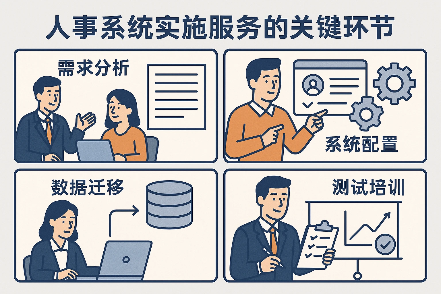 人事系统实施服务的关键环节