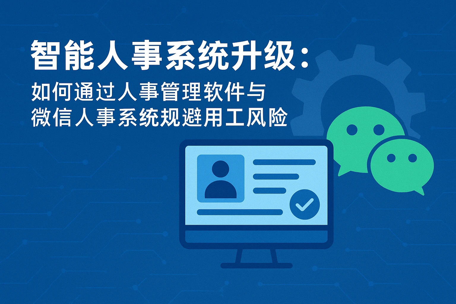 智能人事系统升级：如何通过人事管理软件与微信人事系统规避用工风险