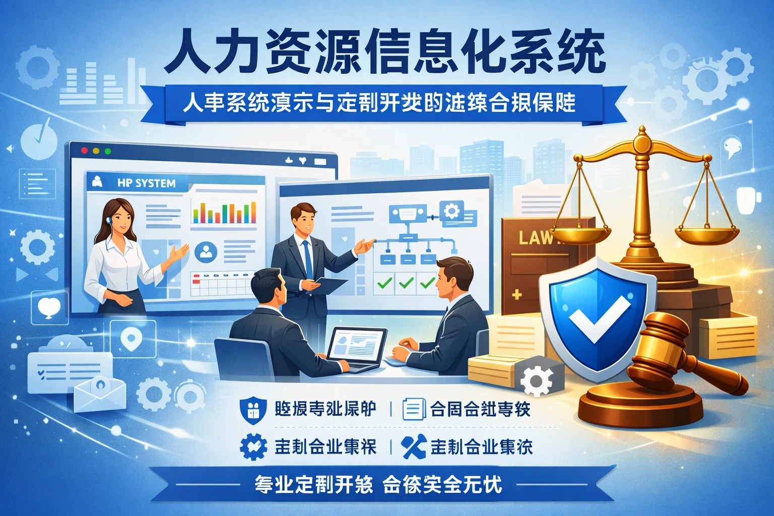 人力资源信息化系统:人事系统演示与定制开发的法律合规保障