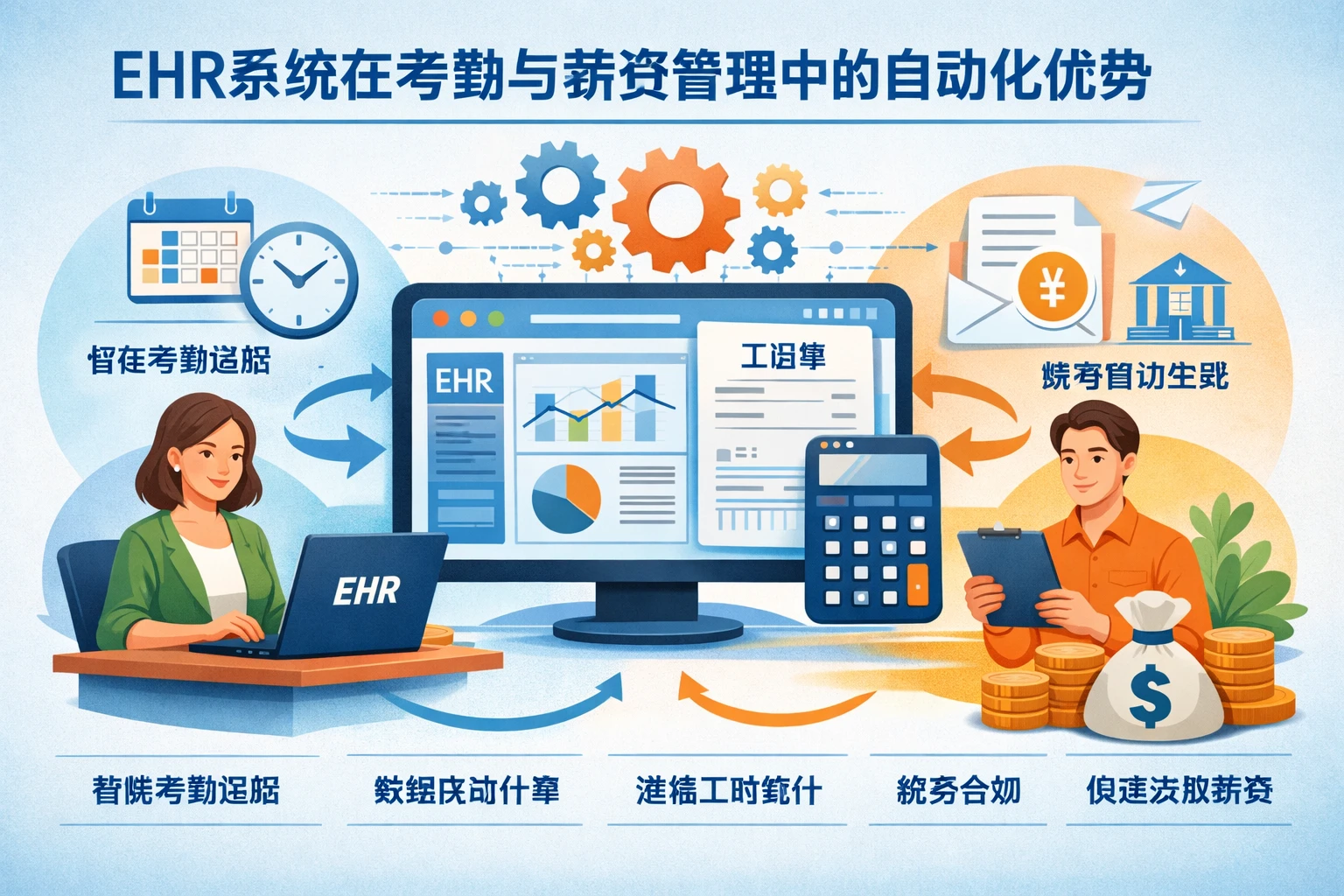 EHR系统在考勤与薪资管理中的自动化优势