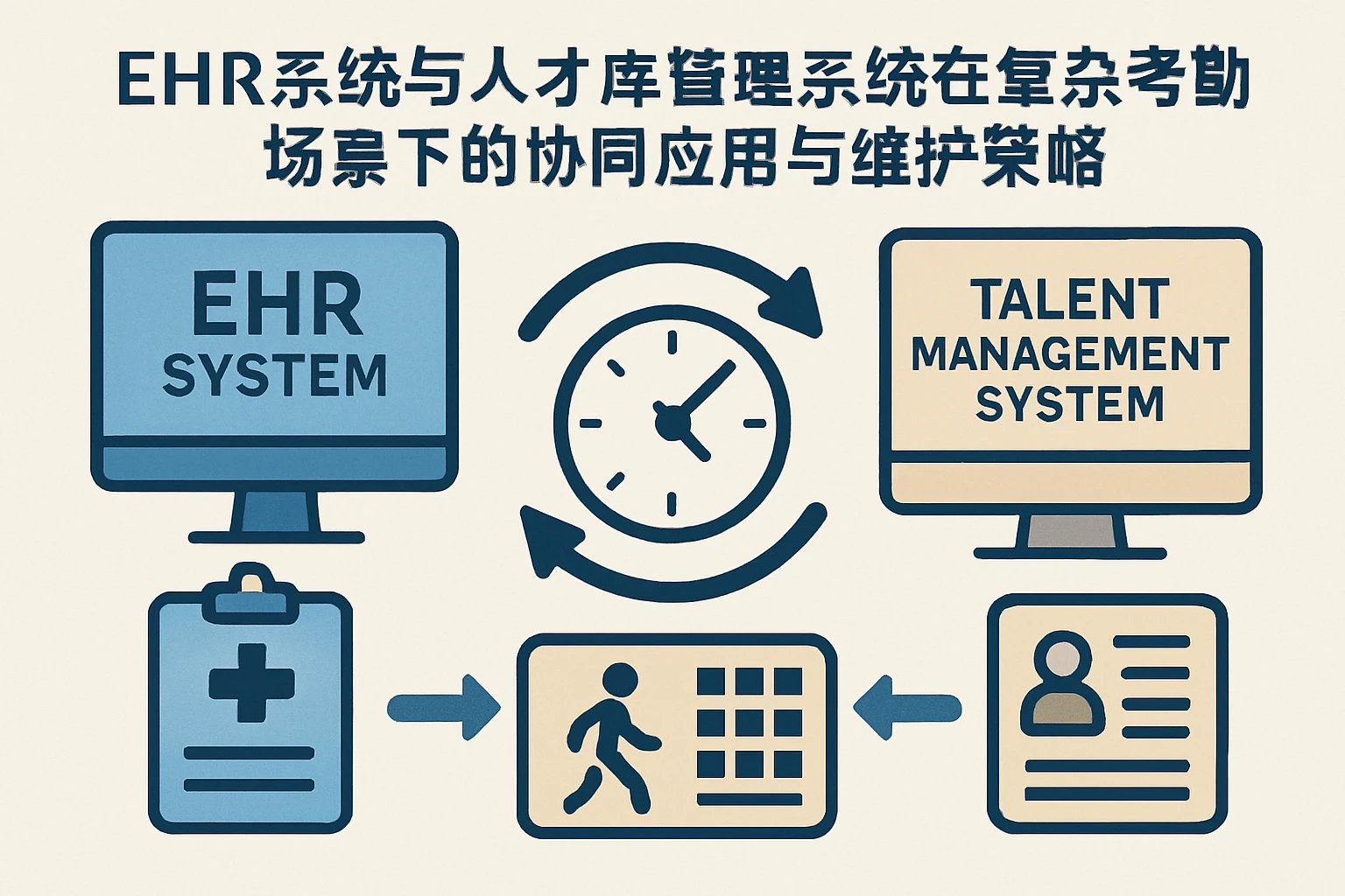 EHR系统与人才库管理系统在复杂考勤场景下的协同应用与维护策略
