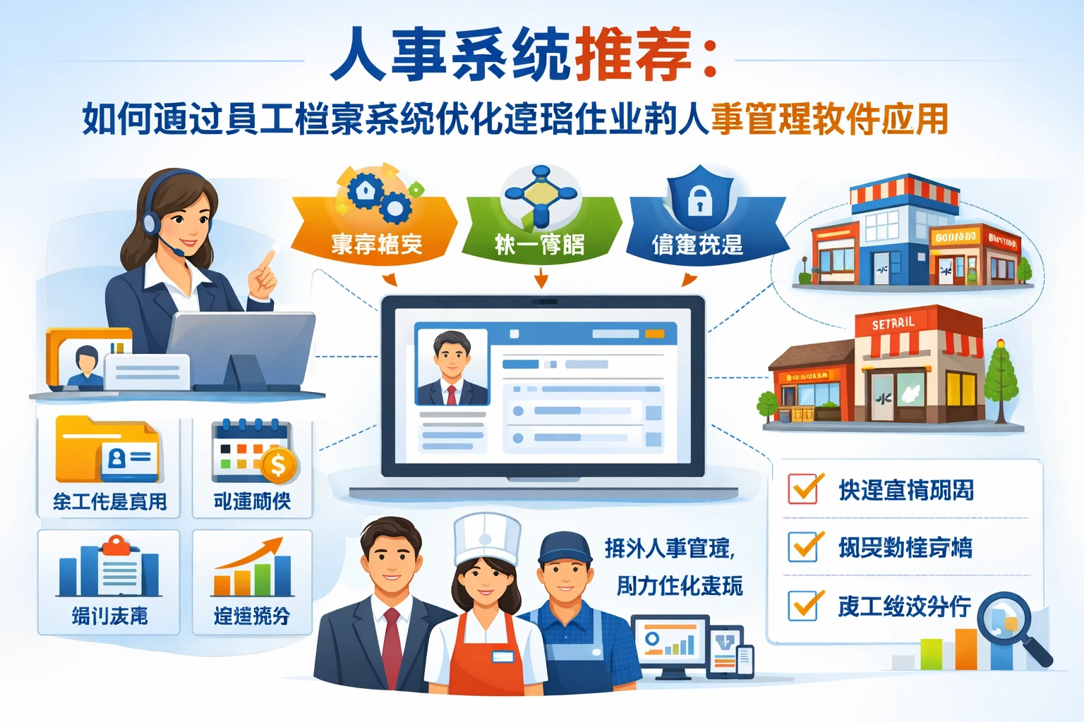 人事系统推荐：如何通过员工档案系统优化连锁企业的人事管理软件应用