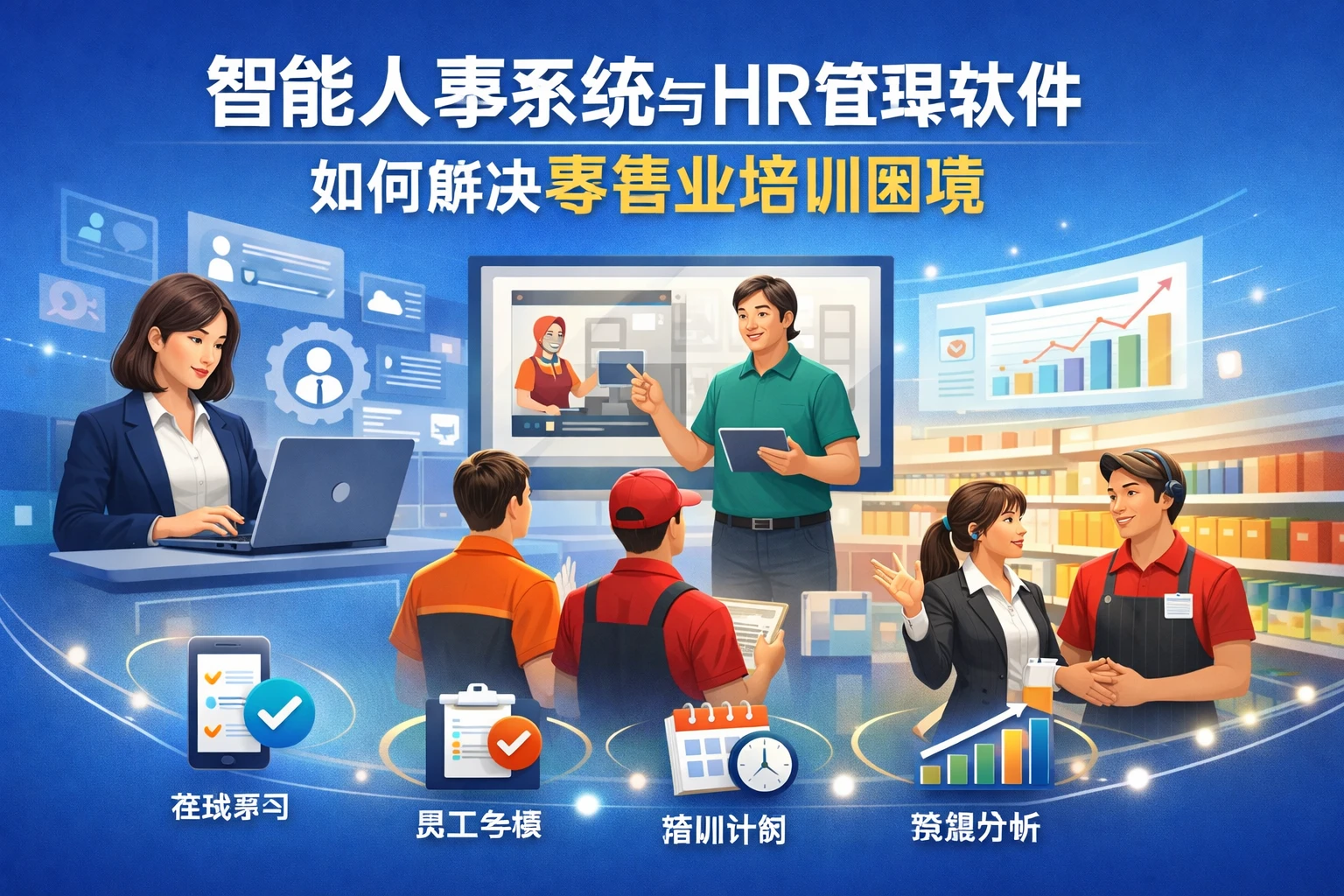 智能人事系统与HR管理软件如何解决零售业培训困境