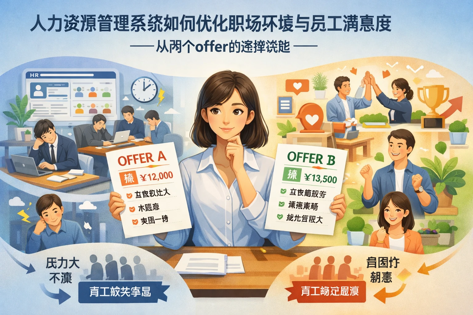 人力资源管理系统如何优化职场环境与员工满意度——从两个offer的选择说起