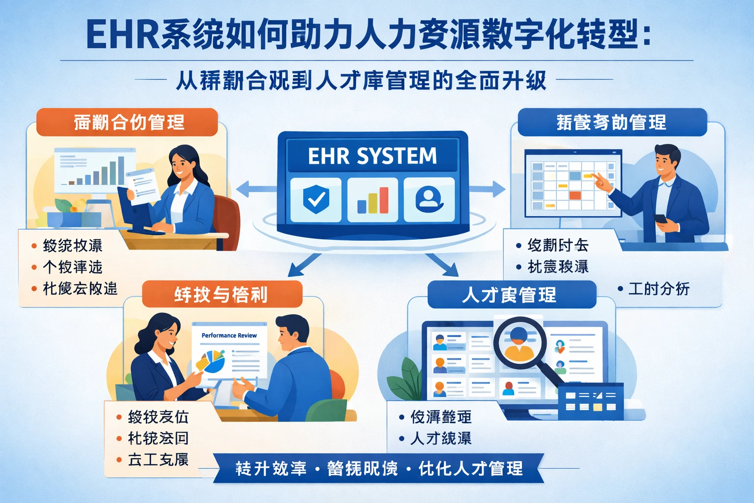 EHR系统如何助力人力资源数字化转型：从薪酬合规到人才库管理的全面升级