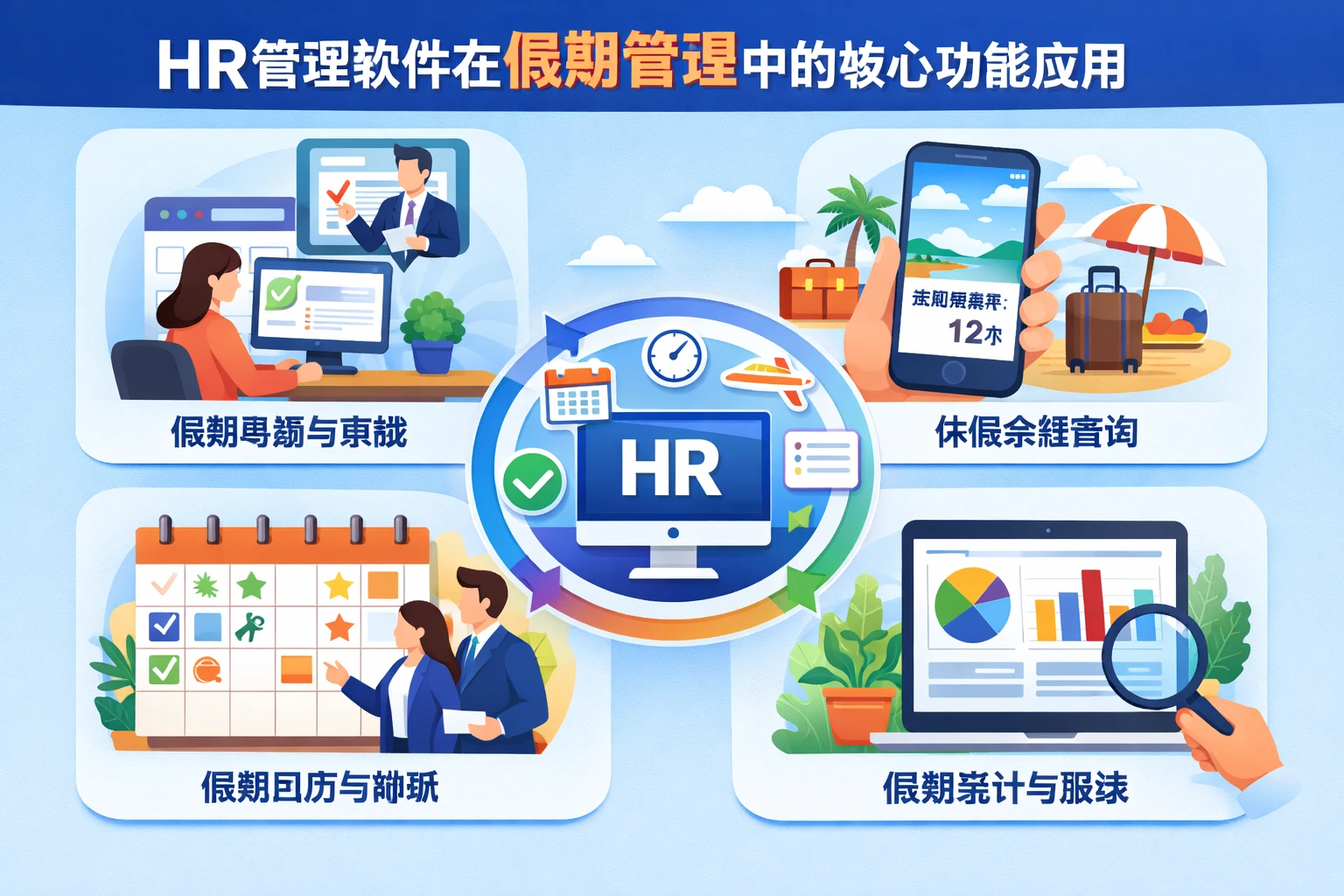HR管理软件在假期管理中的核心功能应用