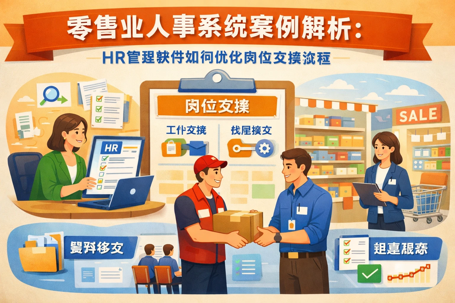 零售业人事系统案例解析：HR管理软件如何优化岗位交接流程