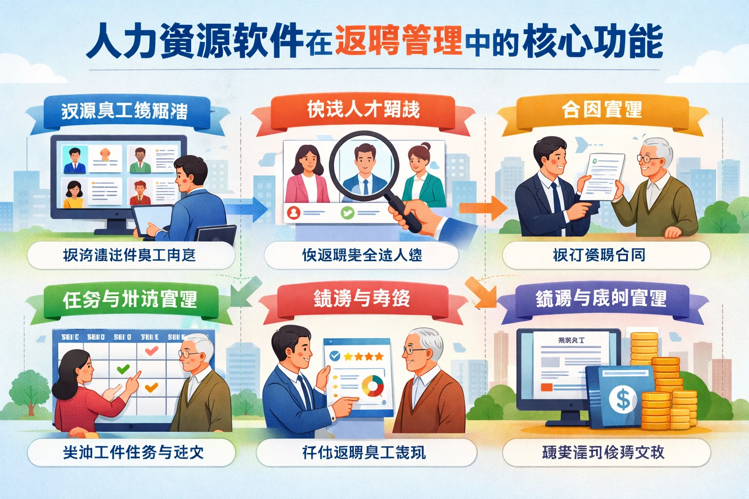 人力资源软件在返聘管理中的核心功能