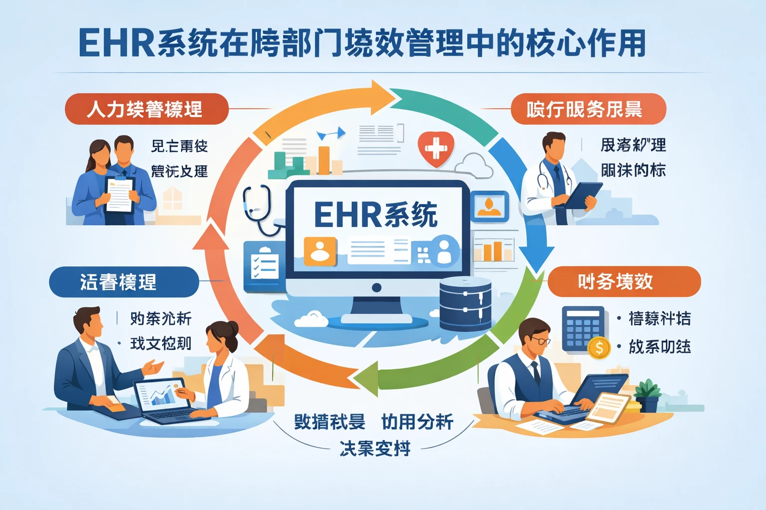 EHR系统在跨部门绩效管理中的核心作用
