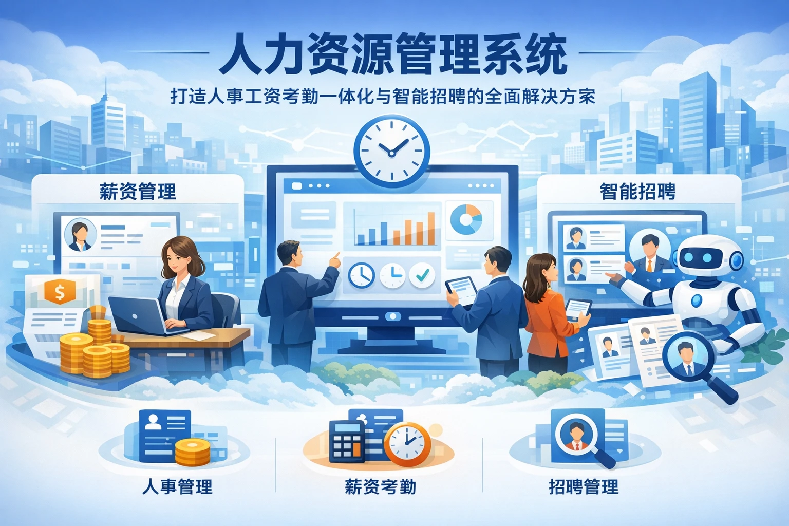 人力资源管理系统：打造人事工资考勤一体化与智能招聘的全面解决方案